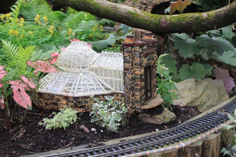 A replica of the Morris Fernery, used in the Garden Railway: Storytime display, 2011.