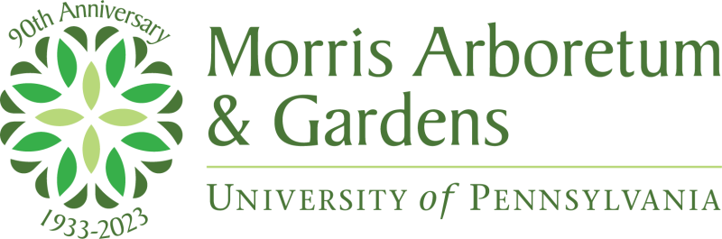 Morris Arboretum & Gardens 90th Anniversary logo