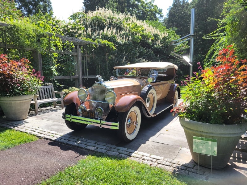 A chocolate brown 1929 Packard 640 Phaeton 