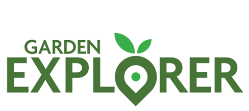 A logo with green font that reads, "Garden Explorer."