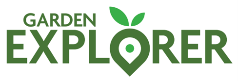A logo with green font that reads, "Garden Explorer."