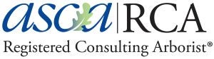 A logo that reads, "asca|RCA Registered Consulting Arborist."